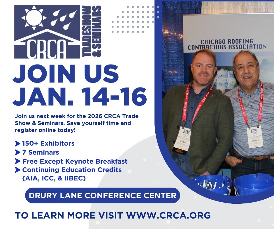 Save yourself time in line next week. Register for the 2026 CRCA Trade Show &amp; Seminars online today! Register here: myconexsys.com/EventRegistrat…