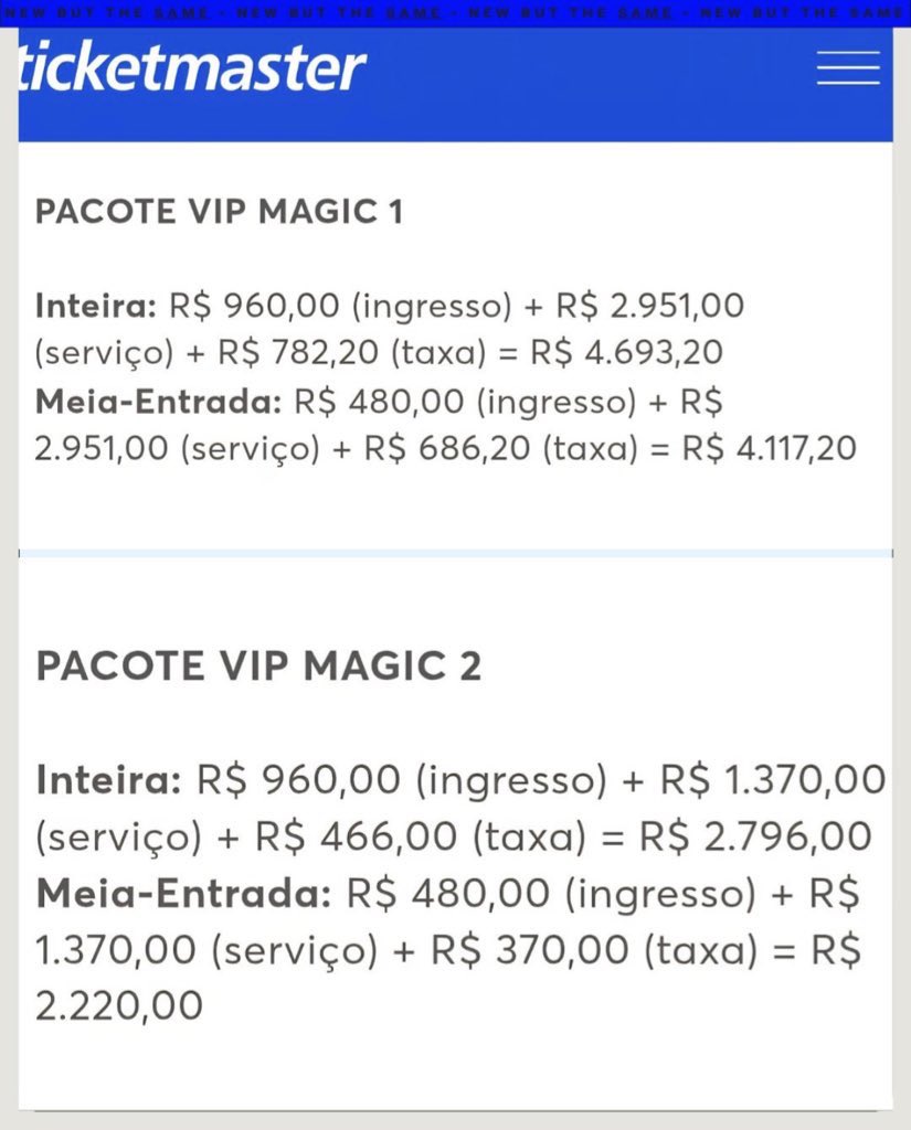 cortezpsol's tweet image. Esses são os valores do show do Jackson Wang no Brasil. Reparem que os ingressos chegam a ficar até 8 vezes mais caros!

Enquanto nossa CPI das Produtoras não é instalada, estou acionando o PROCON e a Secretaria Nacional do Consumidor exigindo investigação sobre essa cobrança…