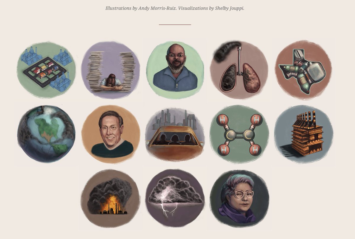 Texas is in the midst of a petrochemical building boom— constructing + expanding plants that make chemicals used in plastics, detergents, fertilizers + more.

Here are 13 scenes illustrating the potential impact of this boom, from <a href="/pubhealthwatch/">Public Health Watch</a>➡️
tinyurl.com/txpetchem 
1/15