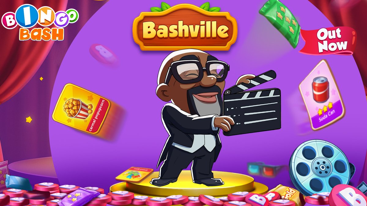 🎬✨ Lights, Camera… Bashville! ✨🎬

The new Bashville Season is OUT NOW with cinematic fun and blockbuster rewards 🎞️🍿 Step onto the set, collect your cards, and let the action begin! 💙 Play Bash▶️ bit.ly/48ILqa1 

#BingoBash #Bashville #NewSeason #GameOn 🎉