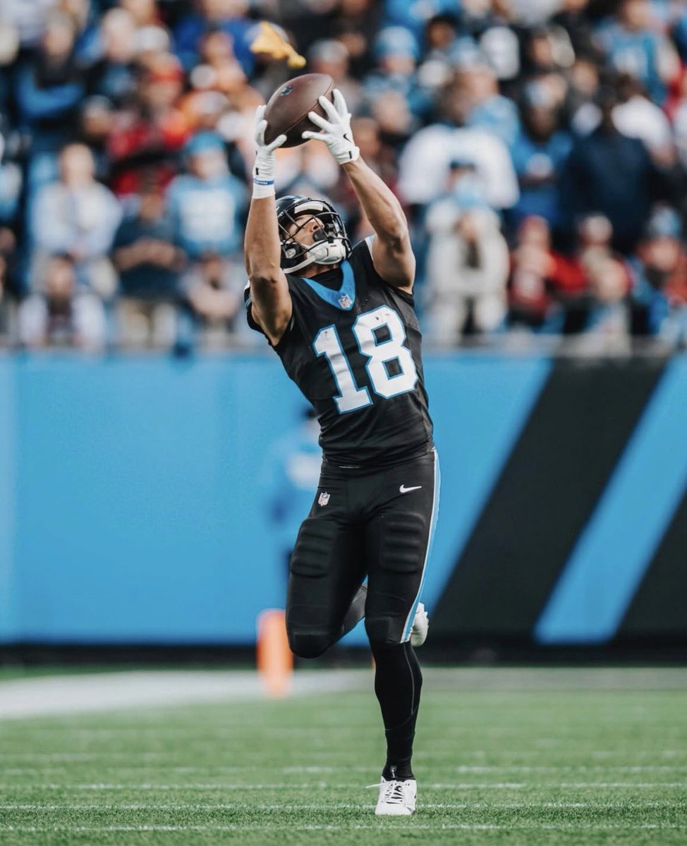 theknowingest's tweet image. How good is Jalen Coker? Let’s take a look…

Percentage of targets that turn into receptions:

Jalen Coker: 76.7%
Puka Nacua: 80.6%
Jamarr Chase: 68.7%
Jaxon Smith Njigba: 75.8%

Passer rating when targeted:

Jalen Coker: 117.8
Puka Nacua: 129.6
Jamarr Chase: 90.3
Jaxon Smith…