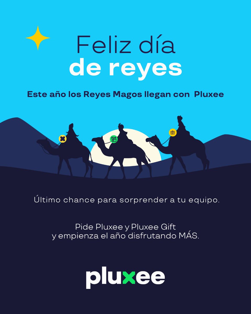 Este año, los Reyes Magos llegan con buenas nuevas… y vienen cargados de Pluxee 👑💜
Pide tu Pluxee o tu Pluxee Gift y sorprende con un regalo que sí se disfruta.
pluxee.pa/regalo-navidad…

#️⃣ #pluxeepanama #reyesmagos #experimentamas #pluxee