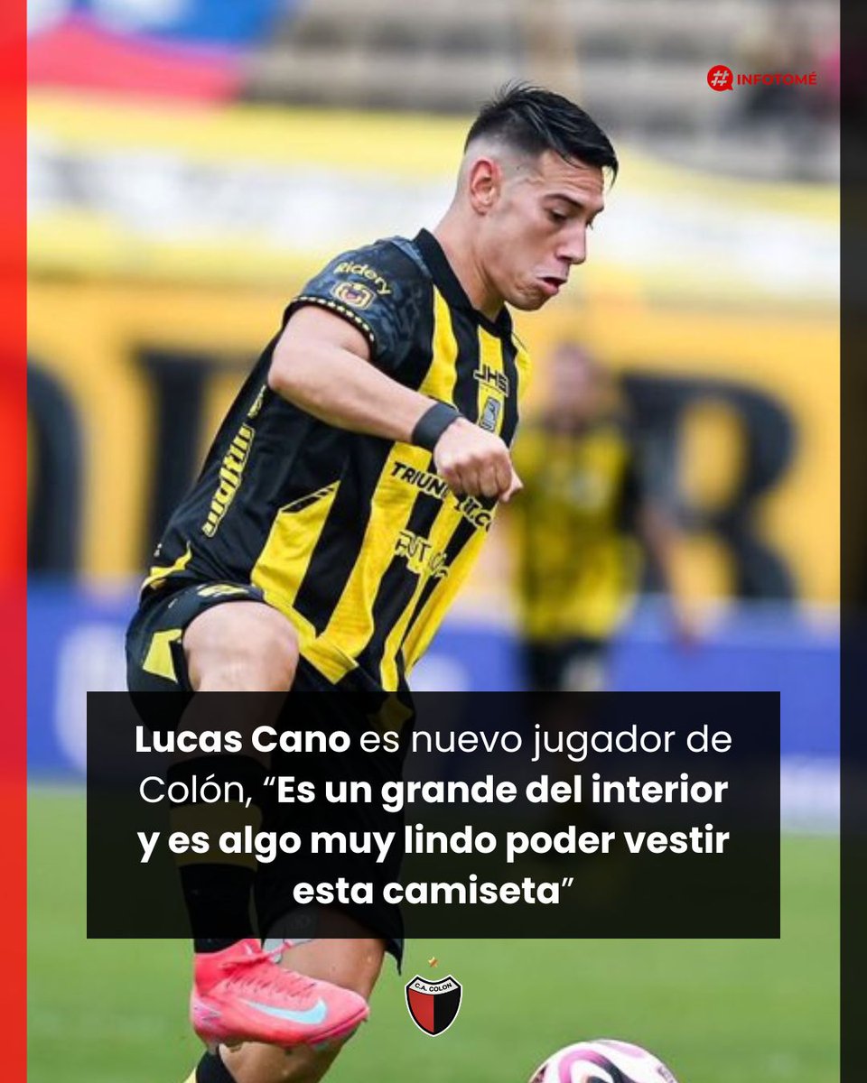InfoTomeok's tweet photo. Lucas Cano es nuevo jugador de Colón, “Es un grande del interior y es algo muy lindo poder vestir esta camiseta” 

->Nota completa: https://t.co/8bqRcNeQkz https://t.co/uEMxh9HZZC