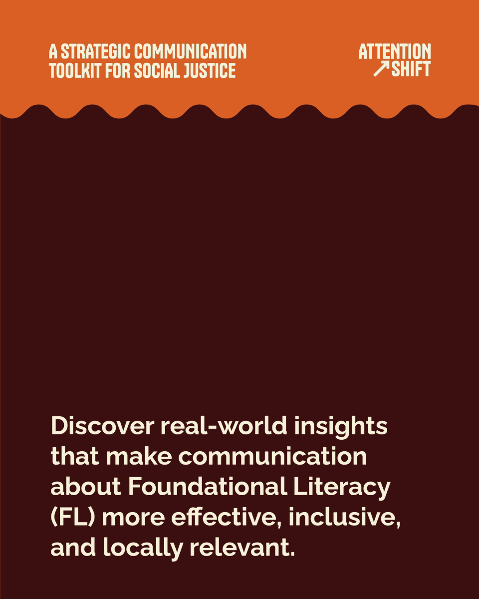 imidibaniso_sc's tweet photo. 🚨 New resource alert: The Attention Shift Toolkit.
Supporting educators &amp; communicators to rethink FLN in South Africa &amp; Kenya. Practical, inclusive, locally grounded insights. Available in English &amp; French: https://t.co/8k90SDkGmg #AttentionShift #FLN https://t.co/ZrsIBac0BF