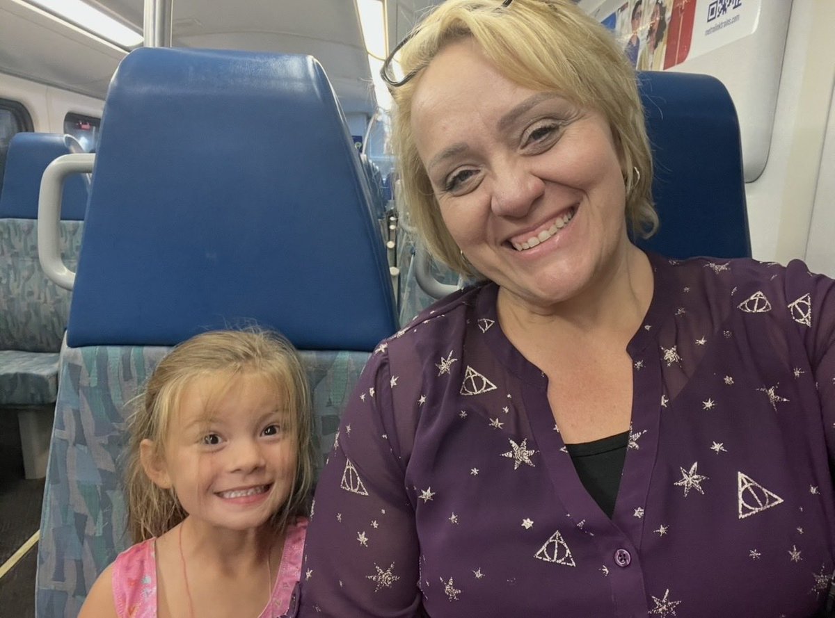 The Wife &amp; Karina on the train last October! 😍