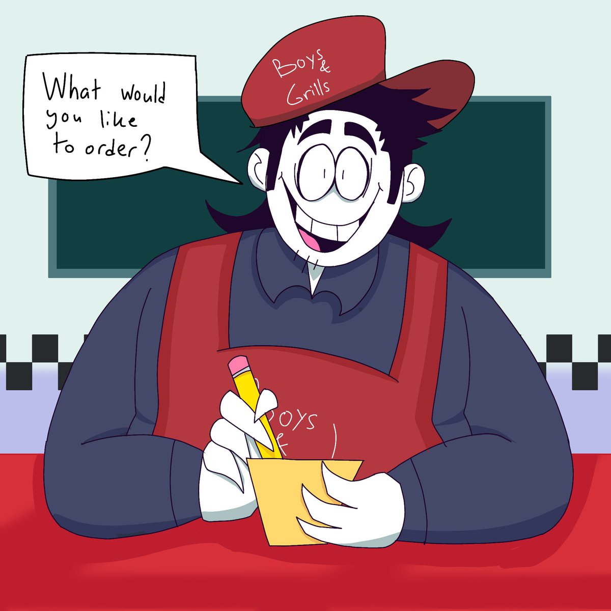 "Don't order a salad burger or you'll die!"
I'm not really proud of this art but I think it's better than my Bob art before👅👅
#bobvelseb #spookymonth #spookymonthsrpelo
