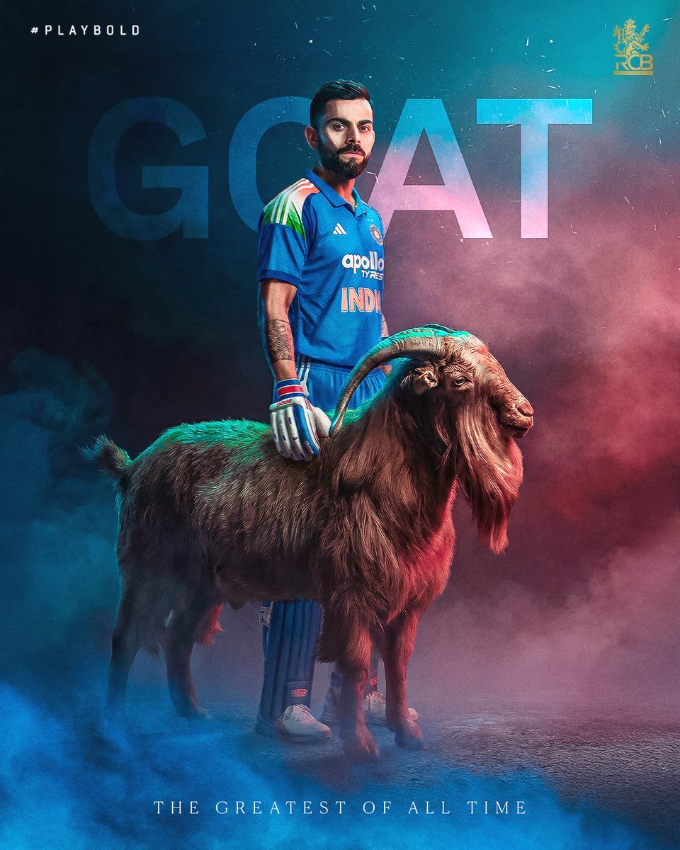 RcbianOfficial's tweet photo. Hey @grok remove GOAT from this image ⬇️ https://t.co/vWRRiZeg4M