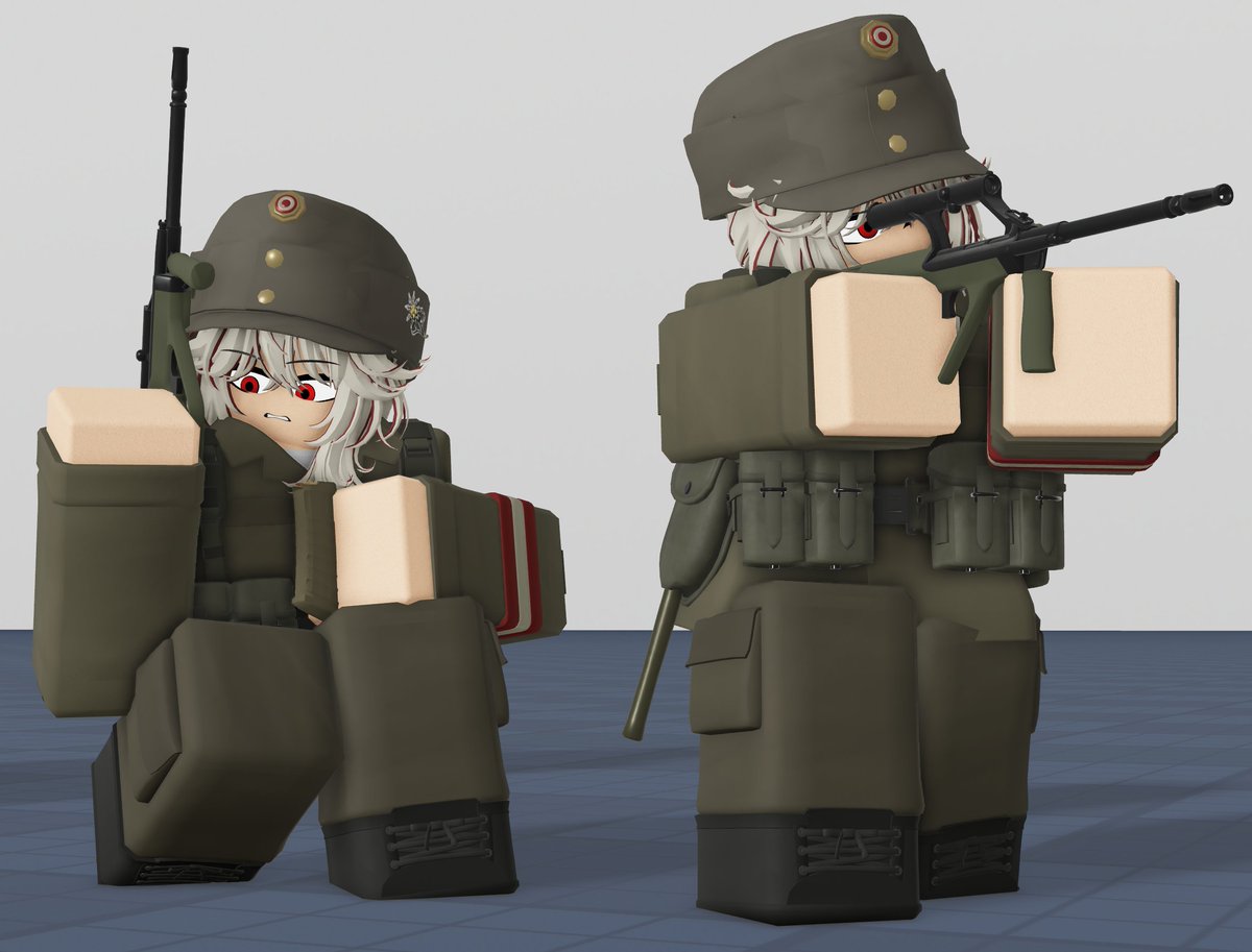 Haarinala's tweet image. Elisabeth Baumgartner

Possibly the only Austrian I'll include as a character? As for the gear I'm not that too sure if it's accurate.. so I'll just say it's entirely made up. As for why she's included, she went as a volunteer to help around in Berlin with other regiments.