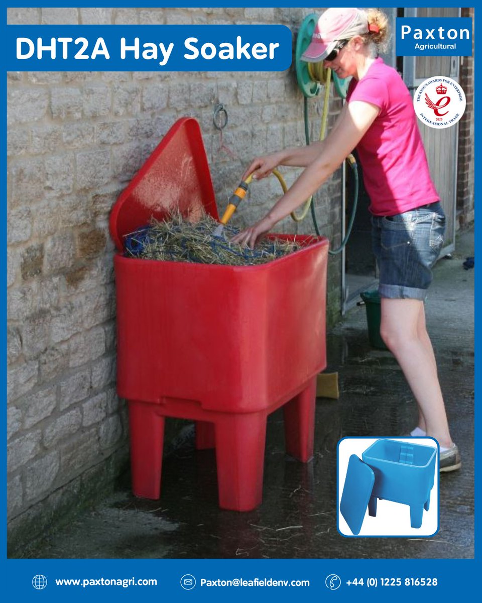 DHT2A #HaySoaker 
227L capacity 
Double-skinned body 
Frost protection and excellent heat retention
Durable and easy to clean

Find out more 👇
paxtonagri.com/product/dht2a-…

#livestock #agriculture #ukmade