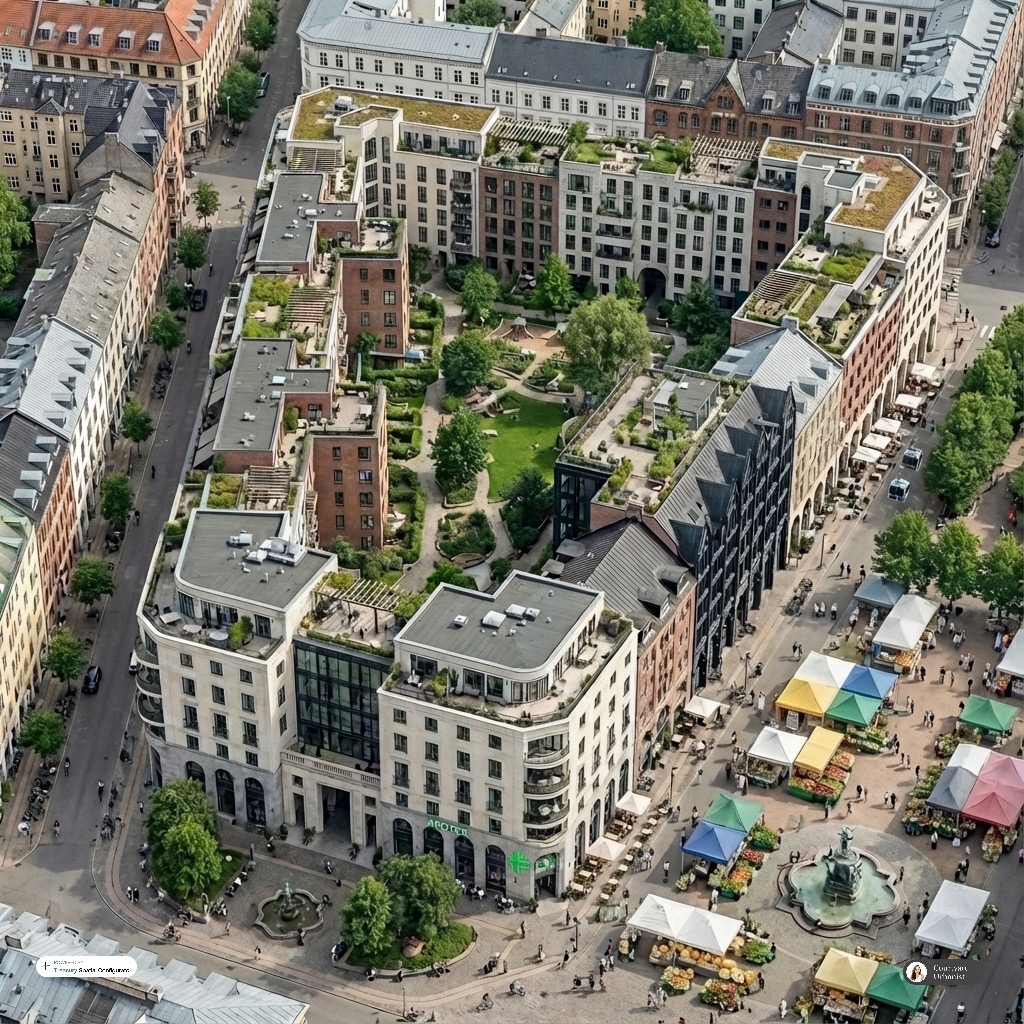 UrbanCourtyard's tweet image. Urban amenities like having a pharmacy on your block, a farmer's market that comes to the plaza out your front door, and a courtyard in your backyard ...