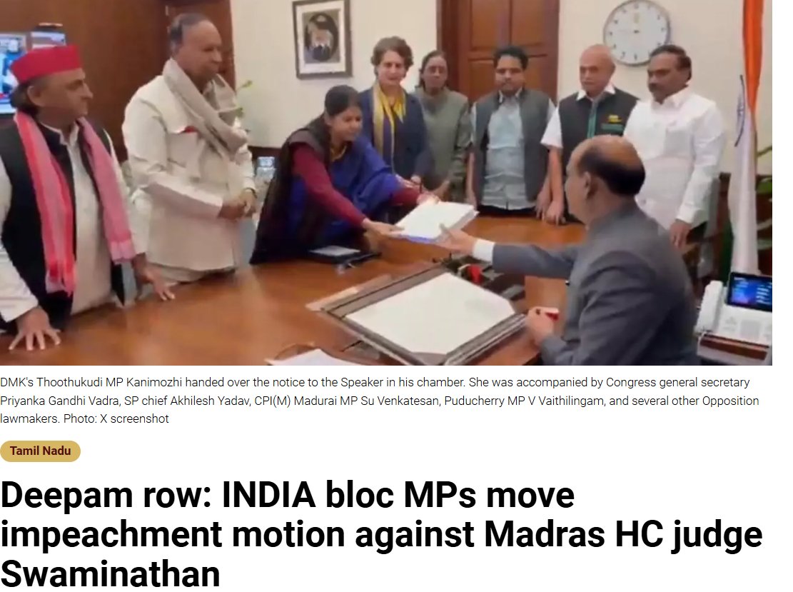 ihailmyindia's tweet image. As a Hindu, tell me one honest reason why I should even think of voting for people who signed a petition against a judge whose only “offence” was saying that a Hindu can light a diya in his own temple... so big, that triggered an impeachment push. 

The initiative was led by the…