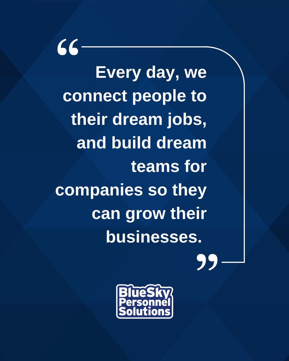 For more than 25 years we have helped companies build dream teams to grow their business, and helped people land their dream jobs.

Connect with us today to start expanding your “dream team”.