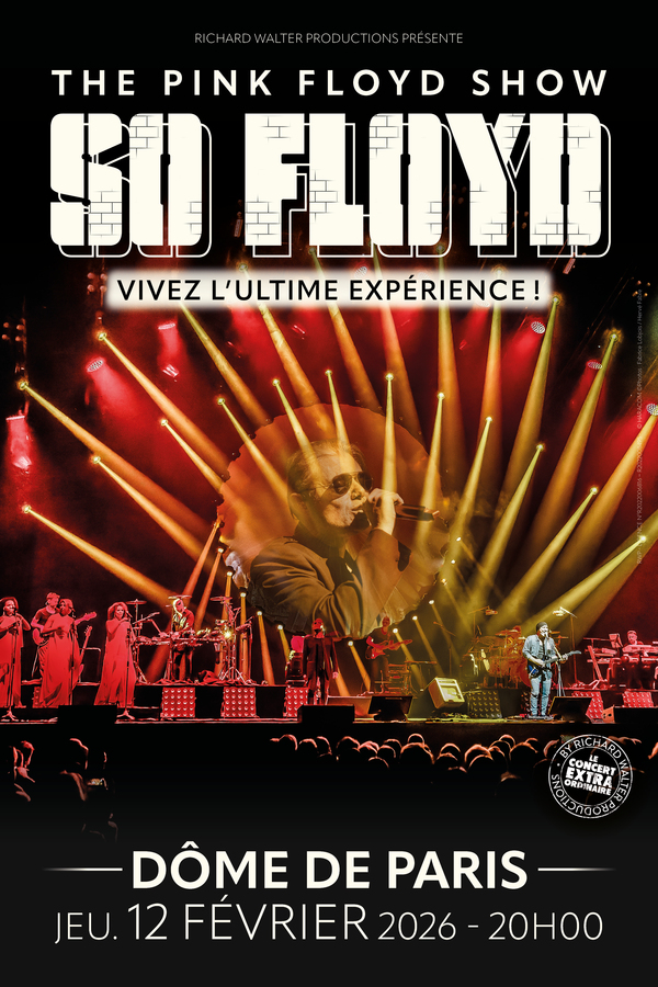 JEU CONCOURS

2 PLACES POUR LE CONCERT SO FLOYD A GAGNER à PARIS - Jeudi 12 Février 2026 20H

Dès que vous entendez un Titre de PINK FLOYD, Entre le 06-01-26 au 11-01-26.

Mail à 100purson@orange.fr.

Tirage au sort : MERCREDI 14-01-26 

#pinkfloyd #musique #JeuConcours