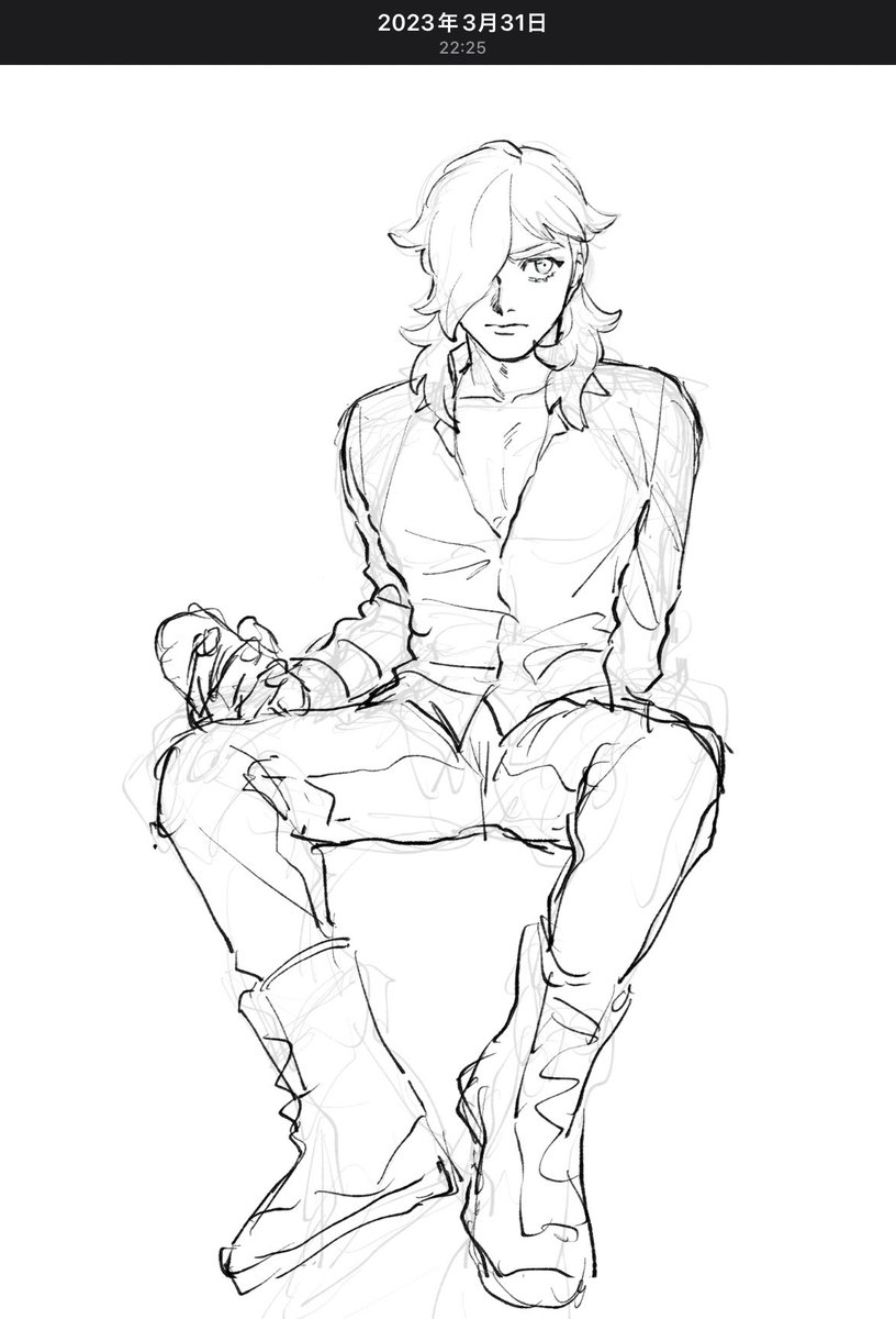 昔の自分の絵、今とちょっと違うから他人の描いたぺぽせん感あって嬉しくなる　萌えだ