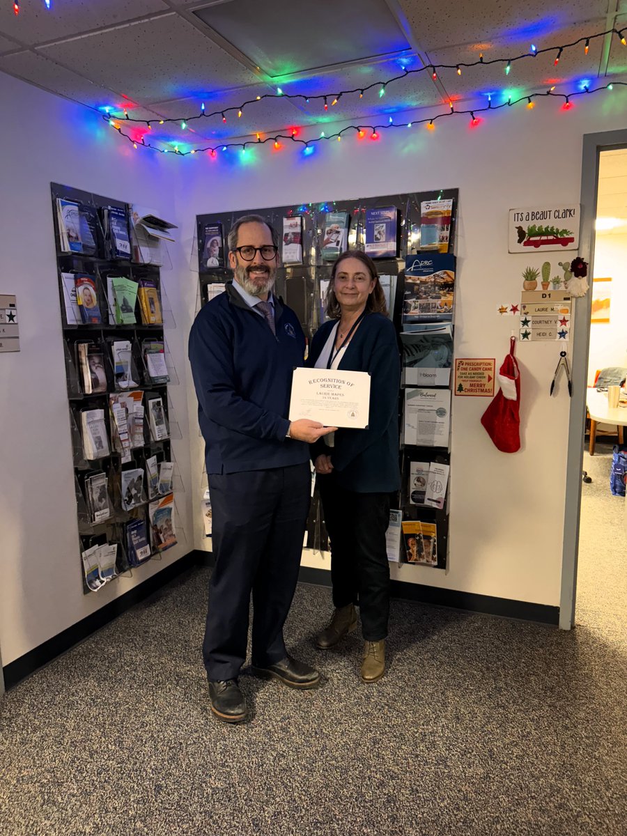 #Congratulations to Laurie Mapes for her 34 years of service with <a href="/browncountywi/">Brown County</a> Community Services! Laurie has been an excellent &amp; dedicated employee as a social worker &amp; case manager, all while displaying the utmost employee excellence! We all #ThankYou for your #PublicService!