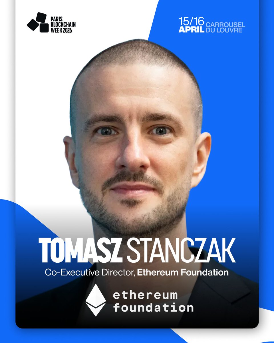 Paris Blockchain Week brings the leaders building institutional digital  assets infrastructure face-to-face with the protocol architects making it  possible. One of those architects is Tomasz Stańczak (@tkstanczak),  Co-Executive Director at the Ethereum
