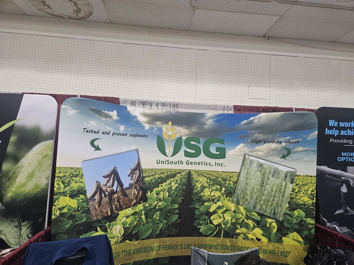 UniSouth's tweet photo. To all our Pennsylvania and Maryland farmers, come see us at the Keystone Farm Show! Get all the USG soybean info you need to be ready for #plant2026 ! Also register to win our daily drawings! 

#keystonefarmshow #farm #Agricultural #seed 

Mention this post for a free USG hat! https://t.co/leRc6TB79u