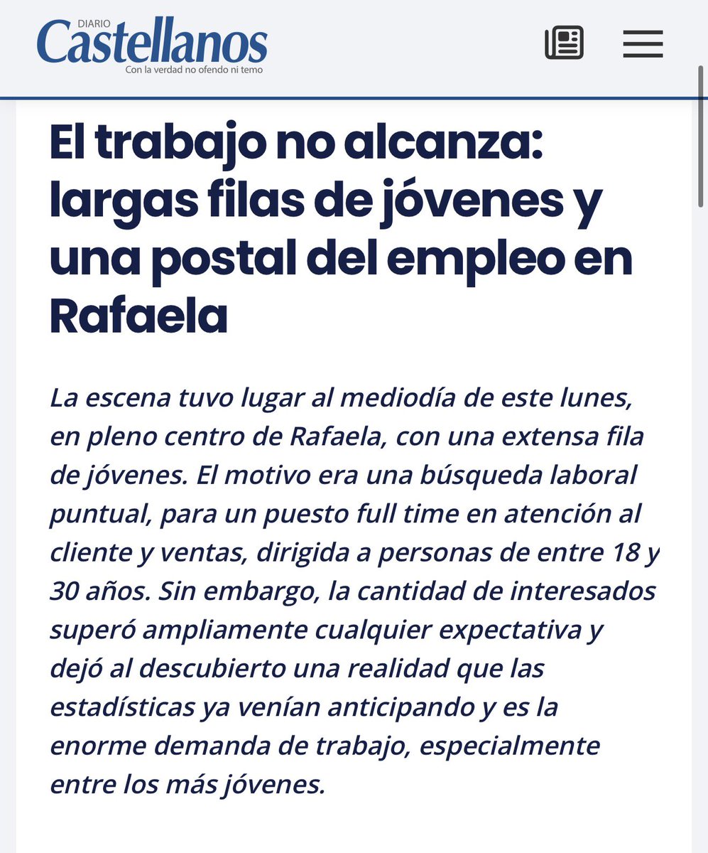 En pleno corazón de Rafaela, una foto que golpea con fuerza. 

El desempleo es una problemática que se profundiza por las políticas del gobierno nacional y la inacción -o complicidad- de la Provincia y el gobierno local.