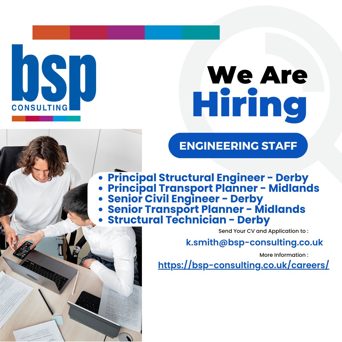 BSPConsLtd's tweet photo. BSP Consulting Ltd is hiring in 2026, please apply or spread the word!
https://t.co/n1be3hrnKR

#EastMidlands #EastMidlandsJobs #NottinghamJobs #DerbyJobs #LeicesterJobs #UKEngineeringJobs https://t.co/Zo9zBQ8ol4
