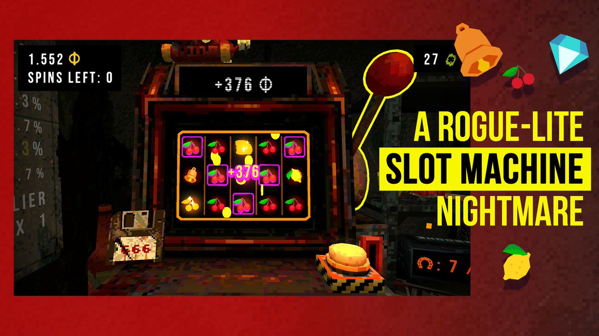 Panik Arcade 🕹️ making CloverPit 🍒🎰 tweet media