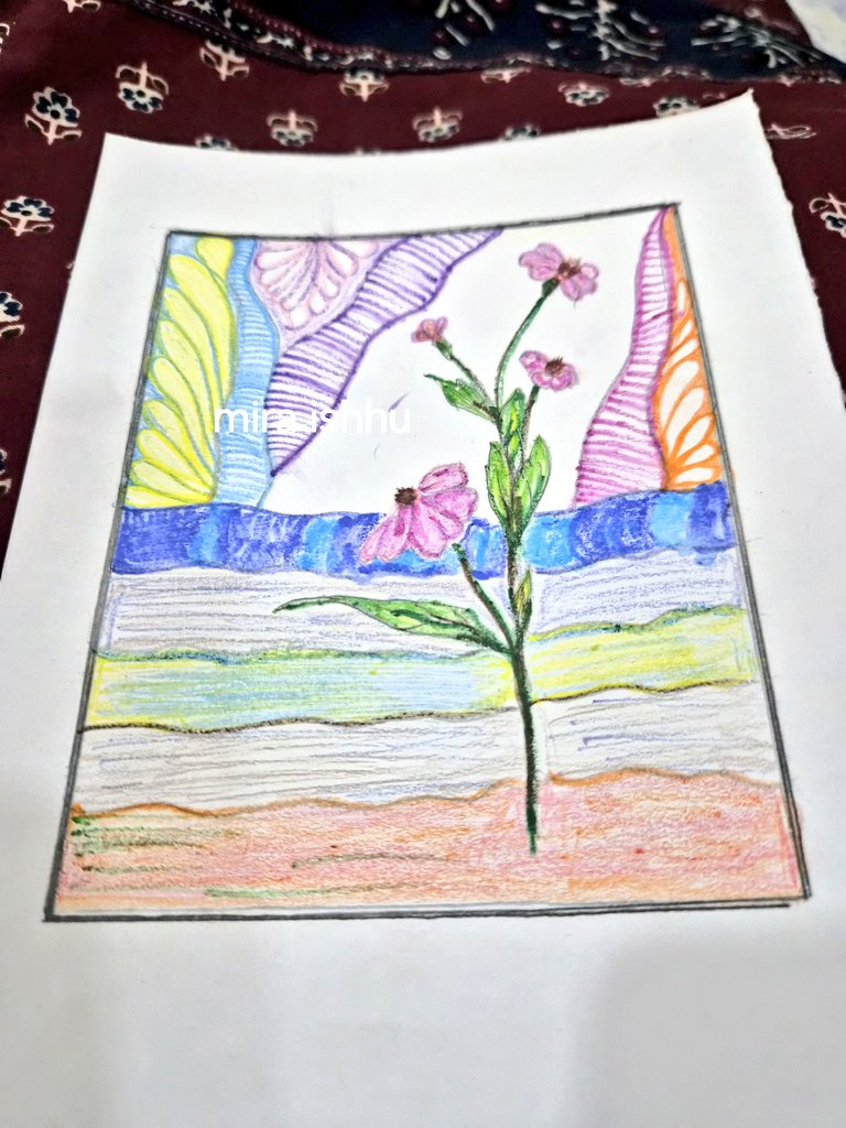 Mira_Ishhu's tweet image. I started this on 31st late after 11pm or so...to kill time till 12, did 70-80% then got distracted, &amp;amp; now I have completed it😉..yet to name &amp;amp; sign off, on it.
#PencilArt #NotAPro #hobby