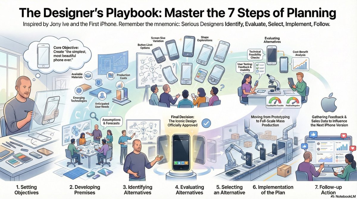 7 Steps of Planning.
Zero mugging. Full clarity. 🧠

Serious Designers Identify, Evaluate, Select, Implement, Follow.

CBSE Class 12 | Day 2/12

#CBSE12
#BusinessStudies

#BoardExams
#Class12