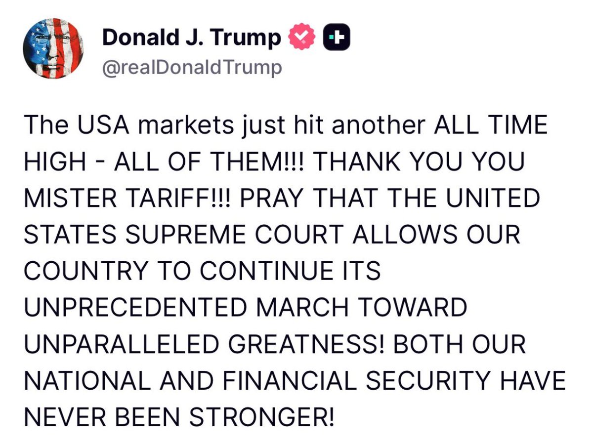 WhiteHouse's tweet image. BOTH OUR NATIONAL AND FINANCIAL SECURITY HAVE NEVER BEEN STRONGER!