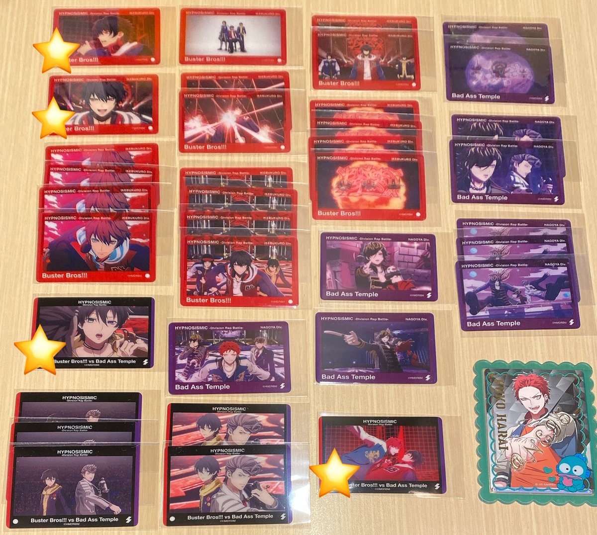 NE95_'s tweet photo. 【交換】ヒプノシスマイク ヒプマイ ヒプムビ クリアカード クリカ The movie ver.  Vol.1  Vol.4 Vol.7 Vol.8

譲▷添付画像
一郎 二郎 三郎 左馬刻 銃兎 乱数 寂雷 一二三 独歩 簓 盧笙 零 十四 獄

求▷↓リプツリー画像1〜4枚目🩷＞🩵
　　空却 （二郎・簓（友人分）） https://t.co/JjCxXODzAT