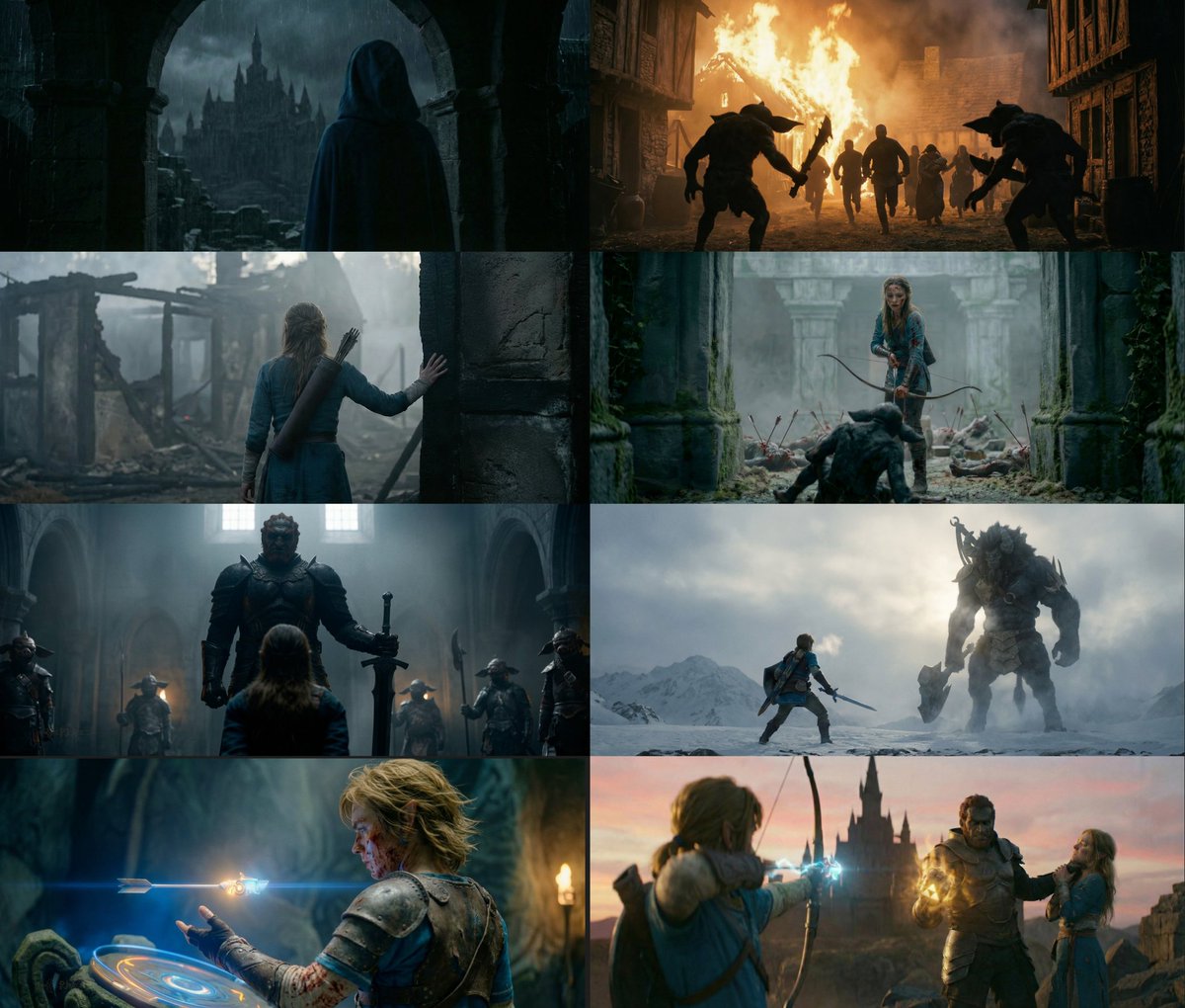 Hyrule moodboard grid