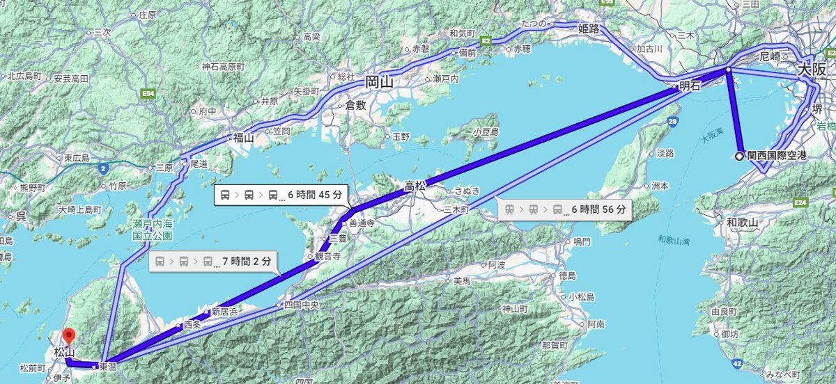 えっーと、北海道から愛媛の移動は、関空からがいいと思うんだよね💭大移動すぎて日本縦断できそうな勢いwwww