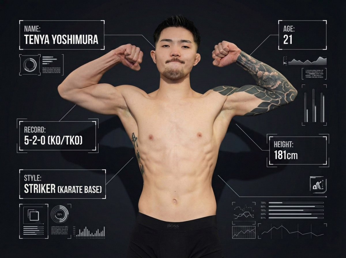 【#NEXT_MMA_REPORT】
パンクラスの“若きホープ”天弥 5-2 (3KO 1SUB)

和術慧舟會HEARTS所属、21歳の新世代ストライカー。 181cmの規格外なフレームから放つ、極真空手仕込みの破壊的な打撃が最大の武器👊