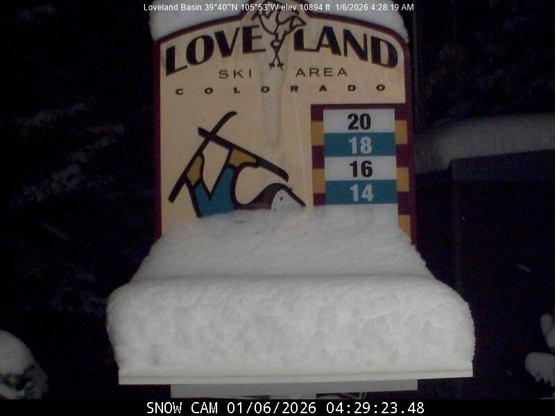 Yay for some snow in the CO mountains! <a href="/LovelandSkiArea/">Loveland Ski Area</a> got 8” in 24 hours with 7” of that snow in last 12 hours. Powder day! #cowx #weather