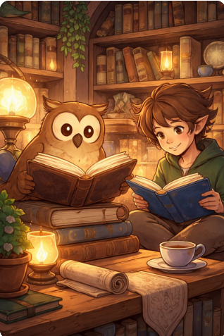 Just created this image inspired by Vera’s Library 🦉📚
An owl and a fellow reader sharing a quiet moment of knowledge and curiosity.
Loving the creative journey with <a href="/DataHaven_xyz/">DataHaven 🫎</a> ✨