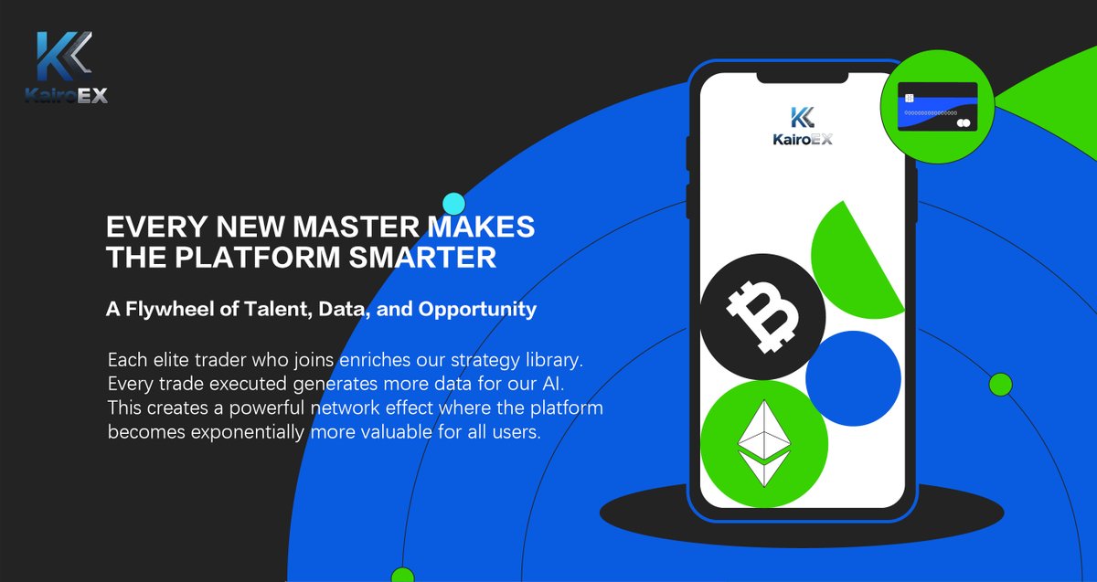 KairoEX2's tweet photo. Every elite trader who joins makes #KairoEX smarter for everyone. It's a powerful flywheel: more talent → better data → superior AI matching → greater value for all users. The network effect is real.
#NetworkEffects #SmartPlatform https://t.co/WWOsH7SH9B