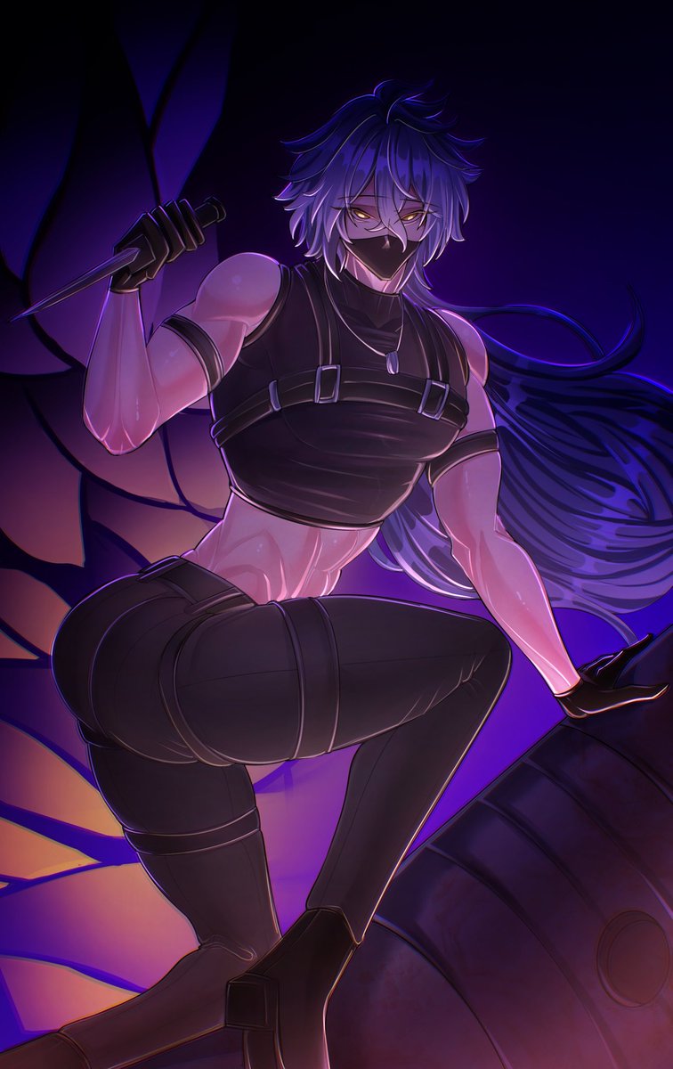 Vinegarisinside's tweet image. idk what else to draw so I drew this. Lemme know if ya’ll want to see some other versions of the pose. 
#varflins #flins #knightlight