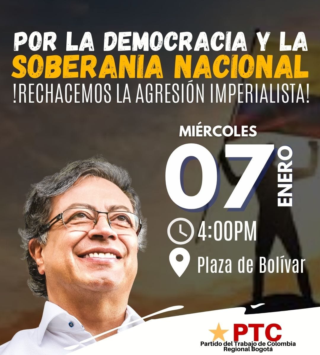 ¡A la calle, a las plazas, a los caminos en los campos!
Defendamos nuestra soberanía nacional y a nuestro presidente elegido democráticamente.