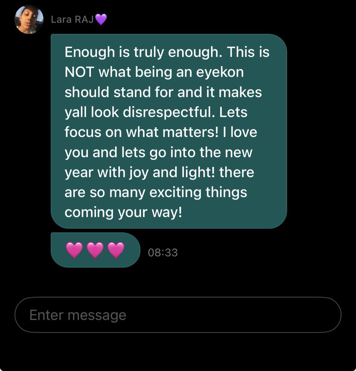 Oh she kept it cute- I don’t know if we should be scared or not…..