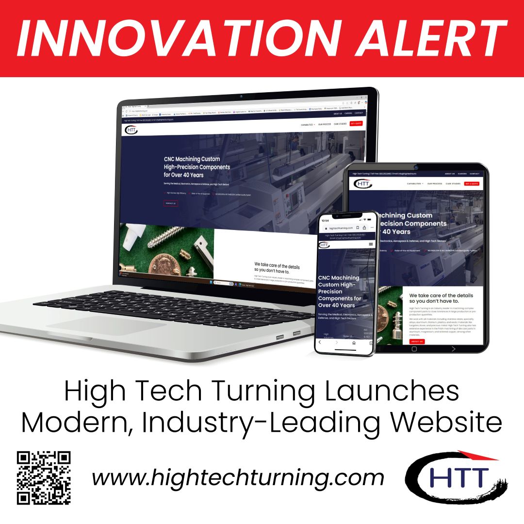 HighTechTurning's tweet image. Introducing HTT's new industry-leading website, a modern reflection of our talented team and state-of-the-art #CNCmachining. It showcases our advanced #manufacturing capabilities and why after 40 years customers continue to choose HTT! Learn more: hightechturning.com