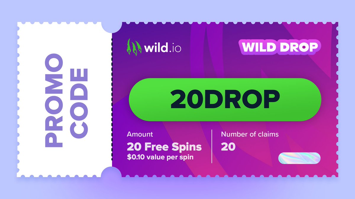 wild_io's tweet photo. ⚡️ The Wild Drop is Here ⚡️

🏷️ Code: 20DROP
🎁 Reward: 20 Free Spins ($0.10/spin)
🎟️ Quantity: 20 limited claims
🔒 Eligibility: All players

➡️ CLAIM HERE: https://t.co/kHP8apHnUo https://t.co/cdXUNt52wg