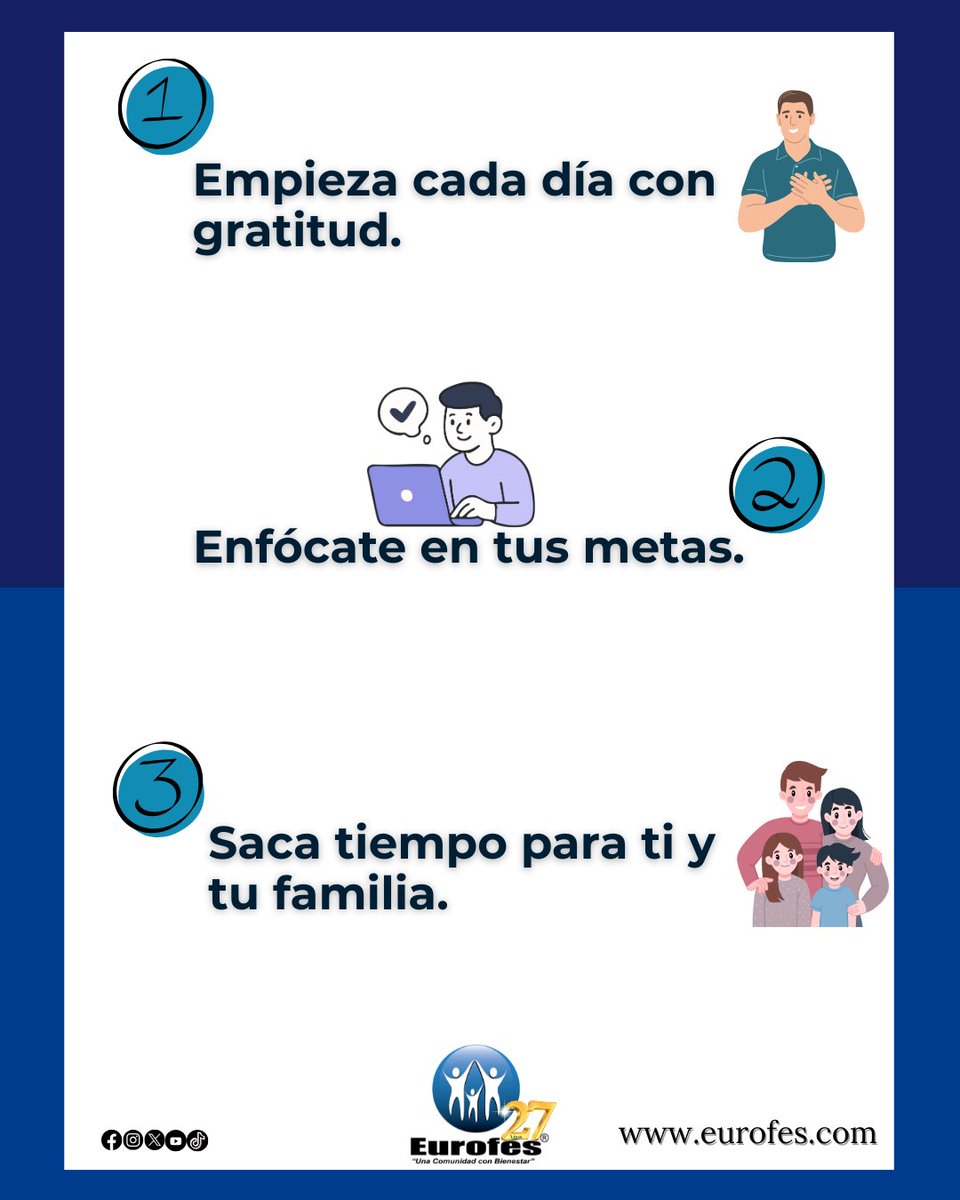 Hábitos para hacer del 2026 un año extraordinario ✨
✔️ Empieza cada día con gratitud 🙏
✔️ Enfócate en tus metas 🎯
✔️ Saca tiempo para ti y tu familia 👨‍👩‍👧‍👦

Pequeños hábitos crean grandes cambios 💫

🤳 3226256012 | 🤳 3113022562

#Enero2026 #AñoNuevo #HábitosSaludables #Family