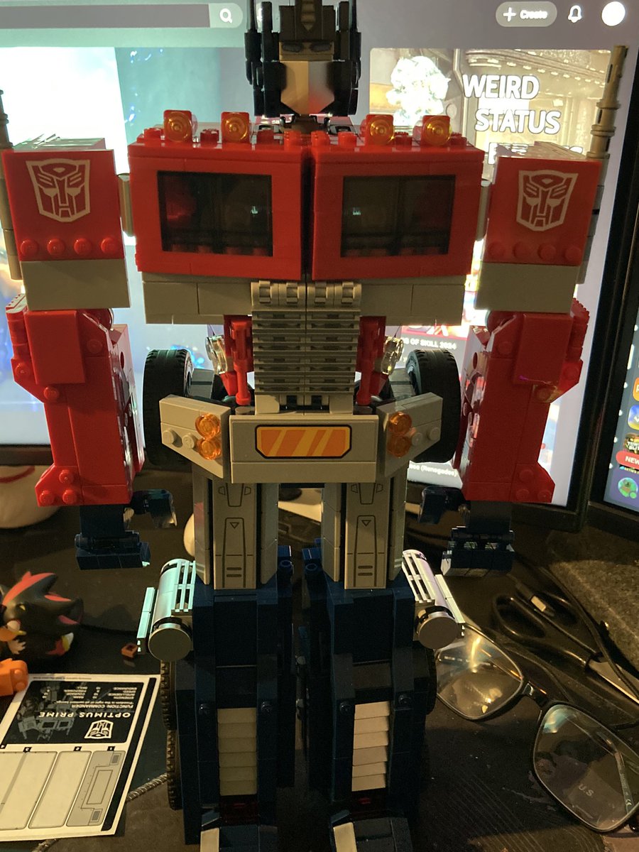 i have hired this optimus prime to stare at you