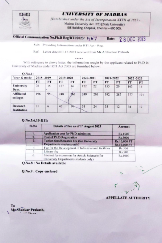 PhSoCr's tweet photo. ⚠️THE CRUX: Questions 2, 3 &amp; 4 specifically asked about: 
1. Thesis submission &amp; evaluation fees for full-time PhD candidates
2. Thesis submission &amp; evaluation fees for part-time PhD candidates
3. Plagiarism check fees
The University REFUSES to disclose these. Why? 👇3/10 https://t.co/mWuRHbUcO4