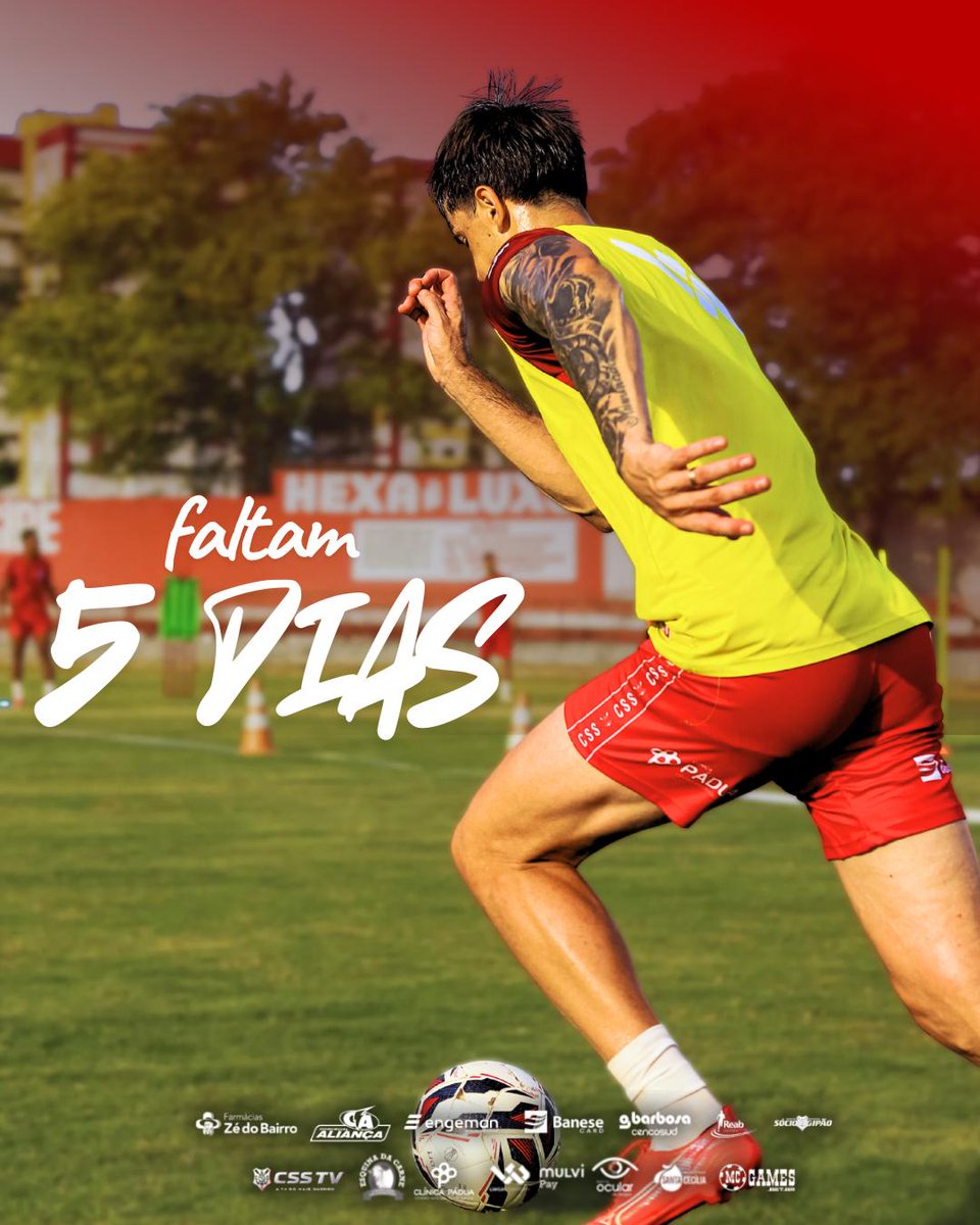 cssergipeofc's tweet image. 🔥 Contagem regressiva!

Faltam 5 dias para a estreia do Sergipe no Campeonato Sergipano. É hora de acreditar e estar junto em mais um capítulo do Mais Querido. 🇦🇹

📆 11/01
⚽ Sergipe × América de Propriá
🏟️ Durval Feitosa