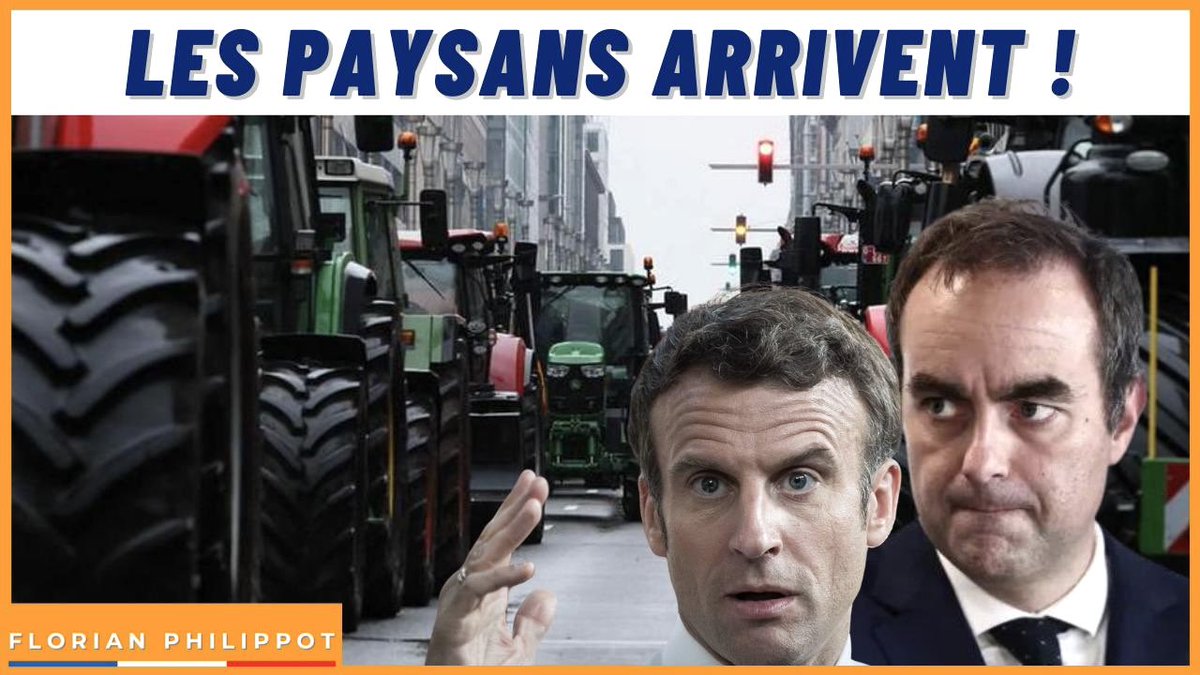 f_philippot's tweet image. De tous les coins de France, les paysans en colère foncent vers Paris pour faire le siège de la capitale, défiant les arrêtés préfectoraux honteux et illégaux !

Lecornu panique complètement et sort chaque jour de nouveaux gadgets de son chapeau pour tenter d’enfumer !

…Mais…