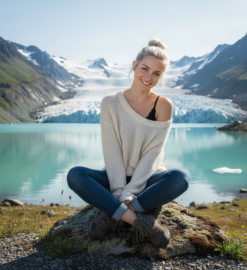 goddeslisaandre's tweet photo. Me at Greenland https://t.co/OlF3jTrkRf