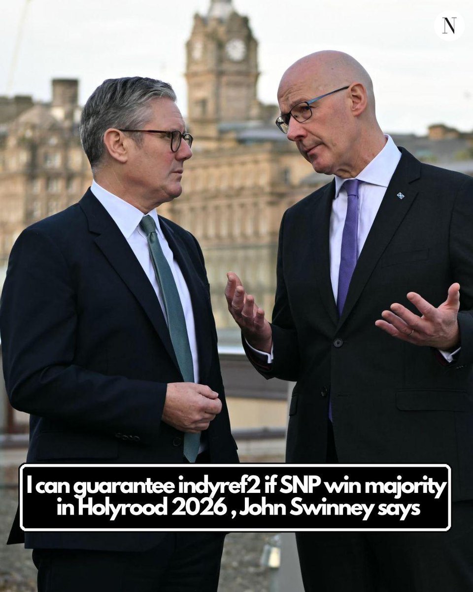 ScotNational's tweet image. NEW: John Swinney has said he can guarantee another independence referendum if the SNP win a majority at this year’s Holyrood election