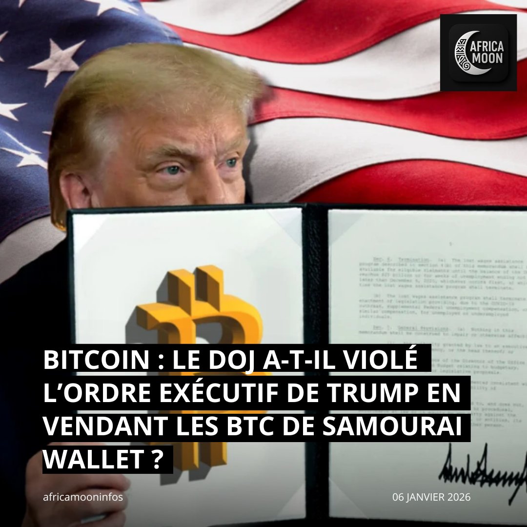 🇺🇸Mutinerie anti-Bitcoin ?
Malgré le décret de #Trump créant une Réserve stratégique de #BTC, le #USMarshals Service aurait vendu pour 6,3 M$ de bitcoins saisis (affaire #SamouraiWallet). Une vente potentiellement en violation de l’ordre exécutif 14233.