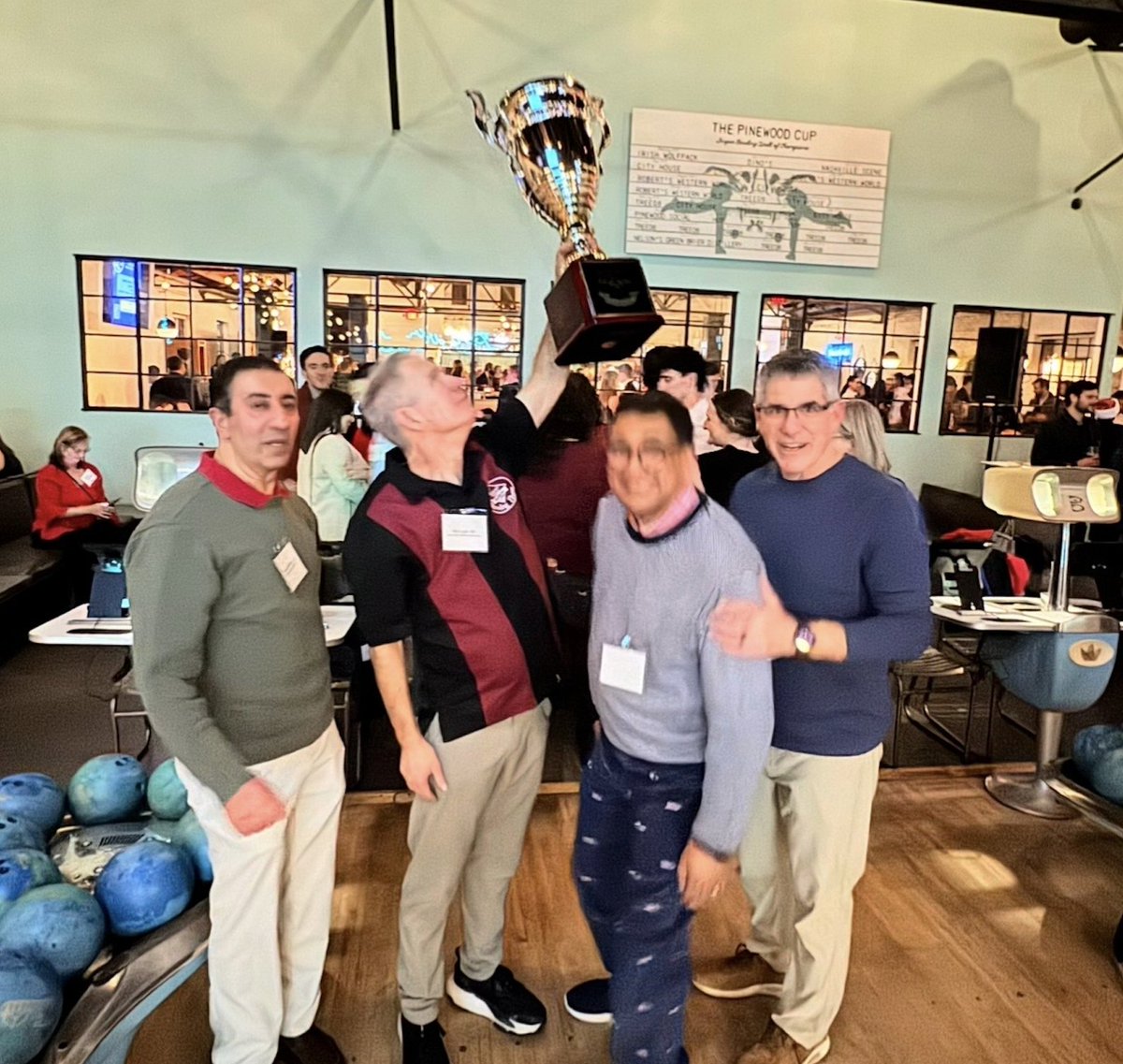 Last month our doctors attended the Cumberland Pediatric Foundation Mix, Mingle, &amp; Jingle with community pediatricians and the Vanderbilt residents. Dr. Ladd’s team won the bowling competition again this year. Who knew pediatricians could bowl like this? Congrats, team!