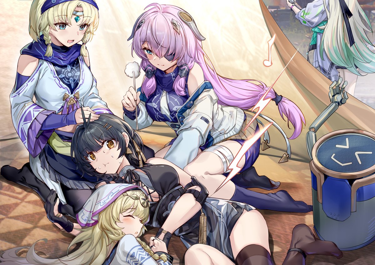 a46329371's tweet image. #鳴潮 离开学园里偷吃也不那么安全