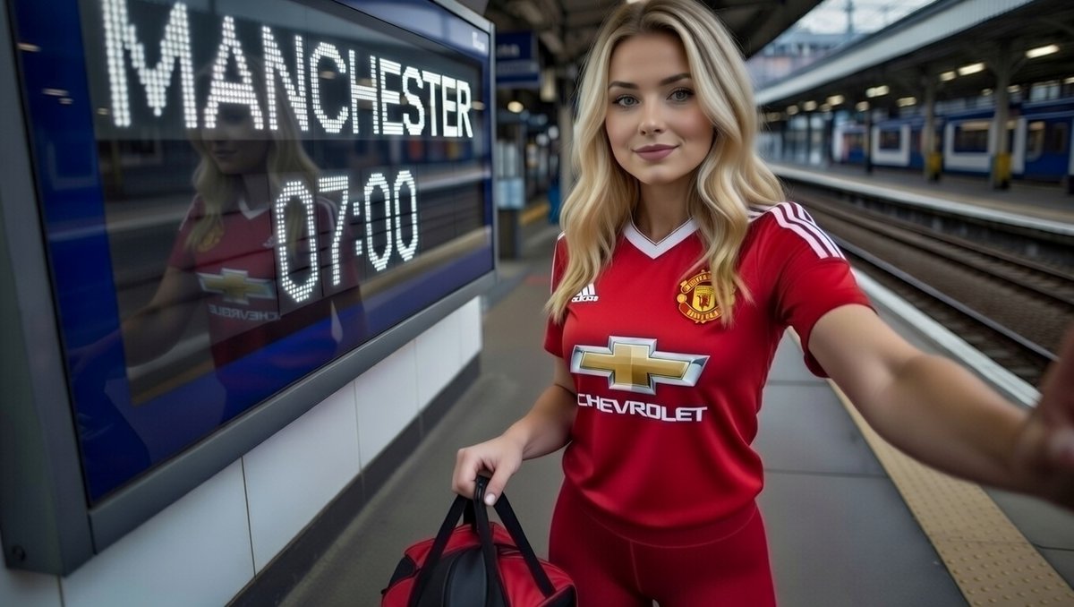 PulseHarmonix's tweet image. On my way to Man Utd. Wish me luck everyone, hope the train is on time #ManUtd #ManUnited